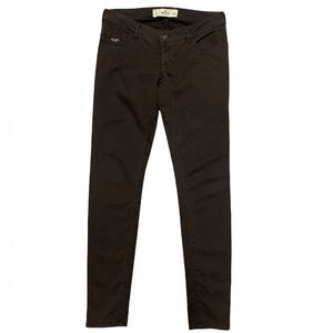 Hollister Skinny Pant Brown Women 3 Casual Bottoms Low Rise